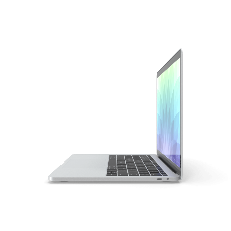 Premium Laptop Demo Mock-up - Silver