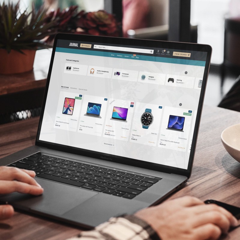 Premium Laptop with Touch Bar Mock-up