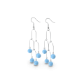 Short Blue Earrings