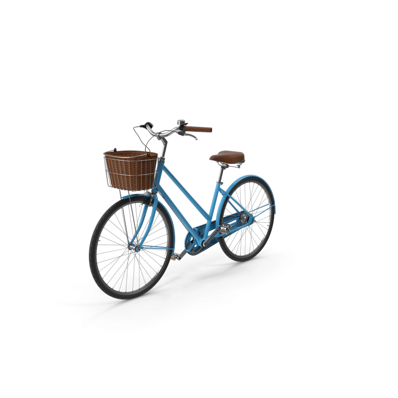 Blue Sky City Bike with Basket