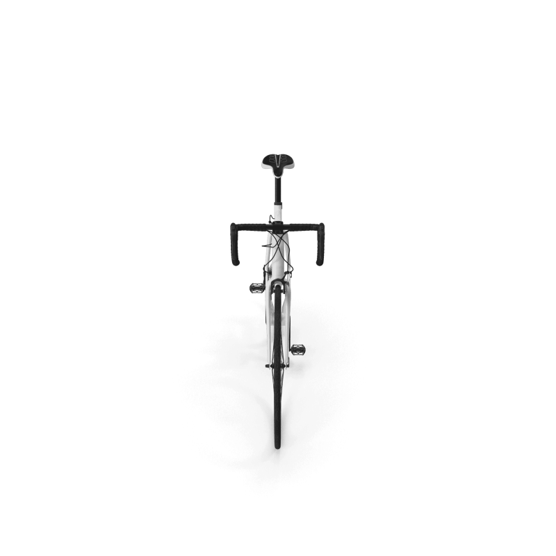 Matte White Road Bike