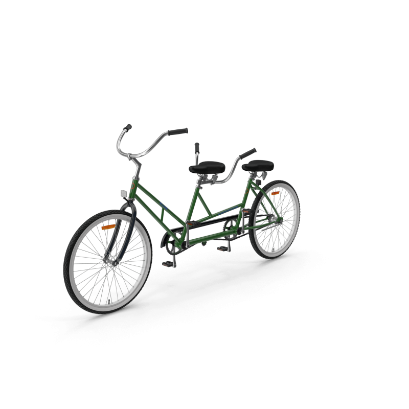 Green Tandem Bike