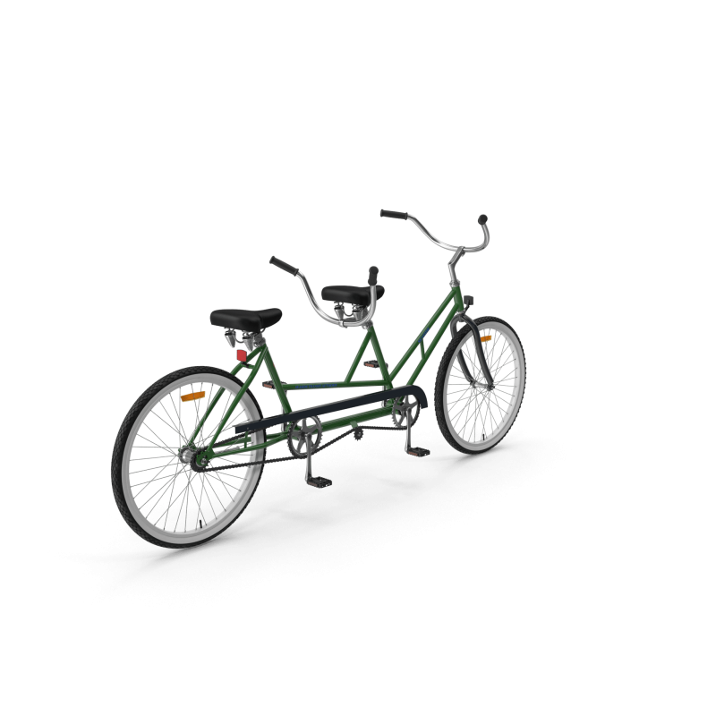 Green Tandem Bike