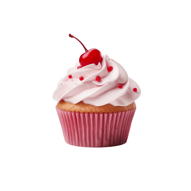 Cupcake with Cerry on Top